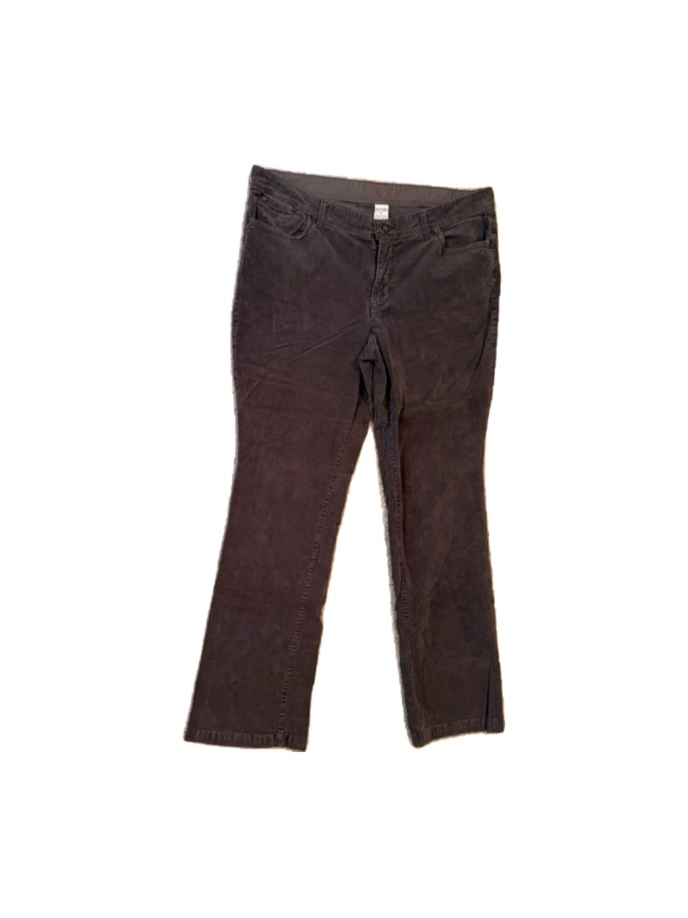 Gray Corduroy Bootcut Pants